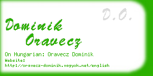 dominik oravecz business card